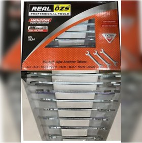 Resim abnturk 8’Li Açık Ağız Profesyonel Anahtar Takımı Dayanıklı 6x7 8x9 10x11 12x13 14x15 16x17 18x19 20x22 