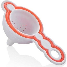 Resim 3 Lü Mini Pratik Mutfak Pasta Seti Huni,yumurta Ayırıcı Mini Elek Plastik Turuncu Diğer 