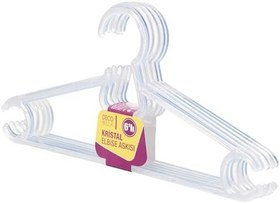 Resim DECOBELLA 50614 6 'lı Kristal Elbise Askısı 