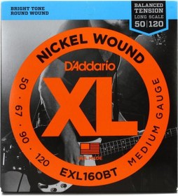 Resim D'addario Exl160Bt Bas Gitar Tel Seti. Xl. 50-120 Long Scale. Nıc 