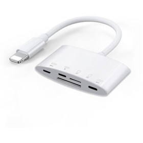 Resim Nk-1040+plus Iphone Lightning To Sd/tf Kart Usb Kamera Adaptörü Uyumlu 