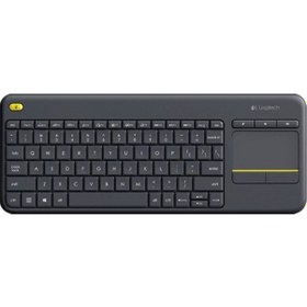 Resim Logitech K400 Kablosuz Touch Klavye Siyah 