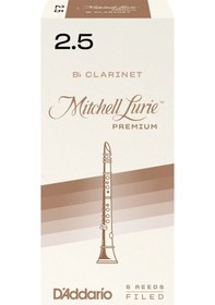Resim D'addario Rmlp5bcl250 Mitchell Lurie Premium Bb Klarnet Kamışı No: 2.5 Orta Seviye/eğitim - 5'li Paket Eğitim İçin İdeal Esneklik Ve Üstün Malzeme Kalitesi 