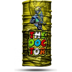 Resim Doctor Sarı VR46 V2 Motorcu Boyunlugu Unisex Bandana Motosiklet Bandana Boyunluk Kadın Erkek Boyunluk Headwear BDK949 