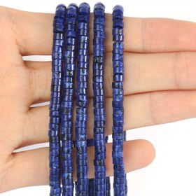 Resim TANANTA Doğal Taş Boncuklar - Lapis Lazuli 4x2mm Yuvarlak Silindirli Gevşek Boncuklar DIY Takı Yapımı İçin, Bileklikler, Kolyeler, Yaz Plaj Bel Zinciri ve Moda Boncuk Aksesuarları İçin İdeal, DIY Takı Yapımı Malzemeleri, Takı Yapımı Setleri, Moda Aksesuarı, Toprak Tonlu Boncuklar, İncelikli Desenler, Dekoratif Boncuklar, El Sanatları Tutkunları 