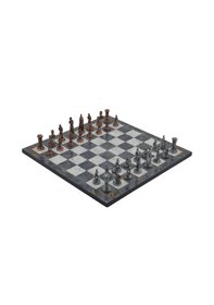 Resim Gifthome Metal Satranç Takımı - Seti Orta İngiliz Antik Gri 