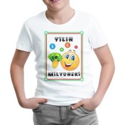 Resim Lord T-Shirt Yılın Milyoneri Beyaz Çocuk Tshirt 