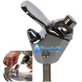 Resim Damlalife Fışkırtmalı Musluk Basmalı Su Çeşme 