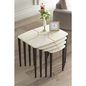 Resim Canisa Concept Lyon Serisi , 4lü Zigon Sehpa Takımı , Üst Kalite 1.sınıf Mdf 