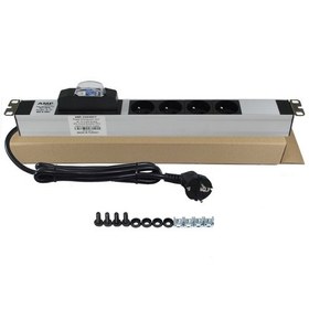 Resim Amp Connect 19 İnç 1U 4 Çıkş Ups Fransız Otomatik Sigortalı 
