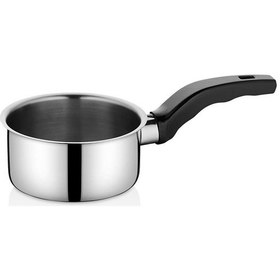 Resim Oms Asil Silindir 18 Parça Çelik Tencere Seti Siyah 1138 