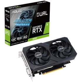 Resim ASUS Dual GeForce RTX 3050 V2 OC Edition 8GB GDDR6 128 Bit DLSS 2 Ekran Kartı 