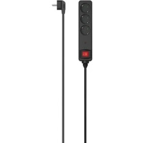 Resim 3'lü Akım Korumalı Priz,1.4m,siyah 