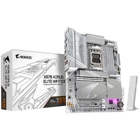 Resim Gigabyte X870e Aorus Elıte Wıfı7 Ice 8200mhz Oc Ddr5 M.2 Am5 Atx Anakart 