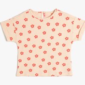 Resim Koton Desenli Pembe Bebek T-shirt 3smg10072ak 