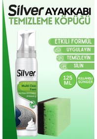 Resim Silver Spor Ayakkabı Deri Ve Kumaş Temizleme Köpüğü 125 Ml Çok Renkli 