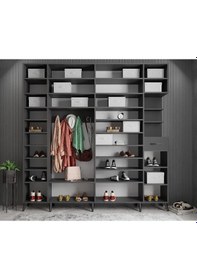 Resim Açelya Portmanto Vestiyer Füme M9-270 cm 