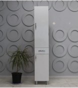 Resim Özce Banyo 40 Cm Boy Dolap Mdf Beyaz Sepetsiz 