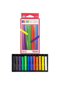 Resim Toz Pastel Boya 12 Renk A4 Monalisa Eskiz Defteri Pastel Dağıtma Kalemi 1 Paket Toz Soft Pastel Boya 12li Yumuşak Pastel 