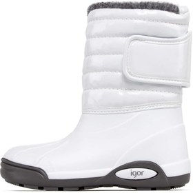Resim IGOR W10168 Topo Ski Charol Waterproof Kürklü Kar Botu Beyaz 