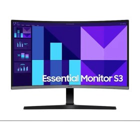 Resim Samsung Essential S3 27" 100Hz 4Ms (VGA+HDMI) FHD VA Curved Vesa Monitör LS27D390GAUXUF 
