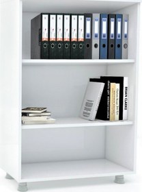 Resim Modüler Dünyası Kitaplık Dosya Dolabı Beyaz - 80X35X117 Beyaz 