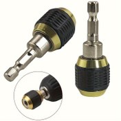 Resim 2 Adet Hızlı Değiştirilebilir Altıgen Saplı Matkap Ucu Adaptörü - Güç Gerektirmez, 1/4" Kolay Uyum, Evde Kendin Yap Projeleri, Ahşap İşleri ve Yenileme İçin Mükemmel 