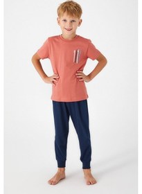 Resim Rolypoly Roly Poly 3019 Garson Afterwave Erkek Çocuk Kısa Kol Pijama Takım 001 