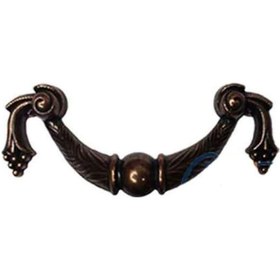 Resim Dekoratif Zamak Üzümlü Kulp - 64mm, Eskitme, 100 Adet 0.45 CM 