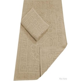 Resim 2 Li Banyo Ayak Havlusu %100 Pamuk 50X70 Cm Menesch Kahve 