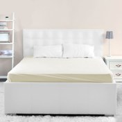 Resim Nuvomon Pamuklu Penye King Size Çarşaf - 180x200 cm - Beyaz 