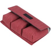 Resim Skycity 3 Bölmeli Drone Ve Kamera Pil Saklama Çantası - Mavic 2/mini 4 Pro/mini 3/avata Uyumlu - Su Geçirmez Nylon - Hafif Ve Taşınabilir - Kırmızı Tuğla Rengi 