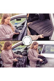 Resim Genel Markalar Şişme Yatak Araba Ve Kamp Yatağı Çanta Elektrikli Pompa Tamir Kiti Ve Yastıklı Yatak Seti Siyah 