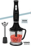 Resim GoldMaster Twinmix 1000 Watt Güçlü Motor Turbo Hız Ayarlı Blender Set Beyaz 