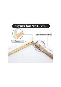 Resim Brons Gerdirme Apartlı Arkadan Zımbalı Tuval 3 Adet 25 x 35 CM 