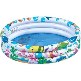 Resim A818 Balık Desenli Havuz 91 x 25 CM Çok Renkli 