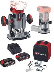 Resim Einhell TP-RO 18 Set Li BL 2x2.5ah Akülü Kömürsüz Freze 