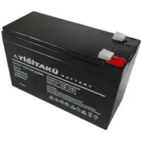 Resim Yiğit Akü Pilsan 12V 7AH Amper AGM Tip UPS Güç Kaynağı Aküsü 2023 Eylül Üretim 