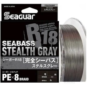 Resim Seaguar R18 Seabass 8b Stealth Gray 150m İp Misina 0,13mm 0,13mm 