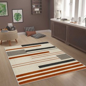 Resim Nuvomon Çizgili Dekoratif Halı - 80x150 cm 
