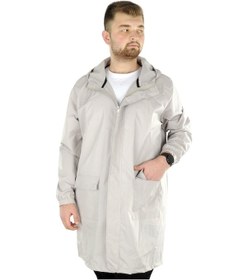 Resim Mode Xl Büyük Beden Erkek Yağmurluk Kapşonlu 22700 Bej 001 