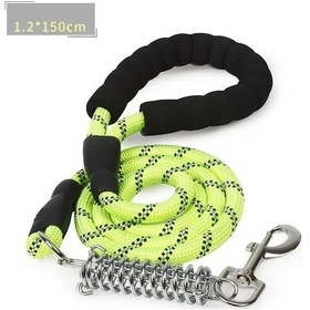 Resim şok Yaylı Köpek Gezdirme Kayışı 150x1.2 Cm - Mavi 