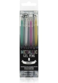 Resim Metallic Gel Pens Metalik Jel Kalemler 4Lü Set 