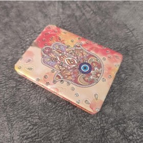 Resim Cep Ayna Makyaj Çanta Seyahat Hz Fatıma Eli Ayna Kozmetik Büyüteç Kompakt 