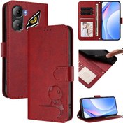 Resim Zte Nubia Neo 3 İçin Telefon Kılıfı Pu Deri Kartlık Yuvaları Tutacak Stand Mıknatıslı Katlanabilir Cüzdan Rfıd Engelleyici 