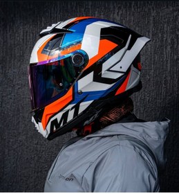 Resim MT Helmets Thunder 4 Sv full face kask(şeffaf vizörlü) 