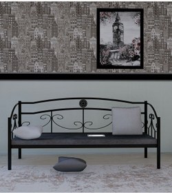 Resim Metalia Delüx Minerli Ferforje Sedir Siyah 