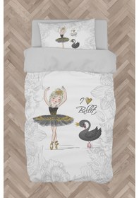 Resim Mekta Home Bebek Ve Çocuk Odası Baleri Ve Kuğu Desenli Motifli Nevresim Takımı 