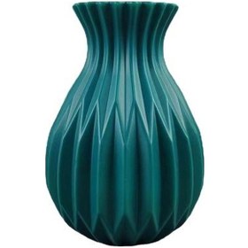 Resim Yeşil Çiçek Vazo Zarif Çiçek Aranjmanları Vazo Ev Dekorasyonu Için Ince İşçilik Yaratıcı Saksı 