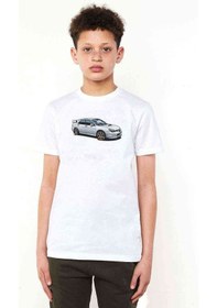 Resim Subaru Impreza Stı Beyaz Baskılı Unisex Çocuk Beyaz T-Shirt 